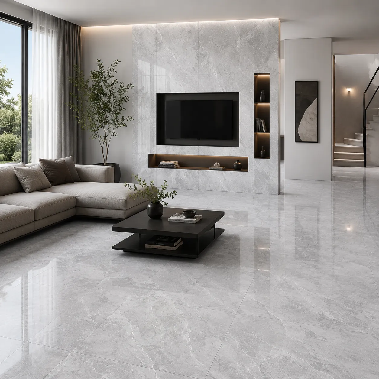 اسموکی طوسی روشن 2.16 120×60