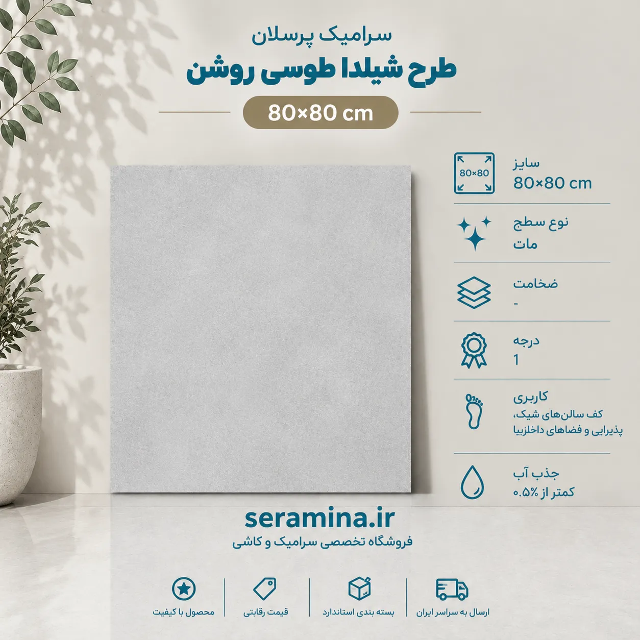 شیلدا طوسی روشن 80×80