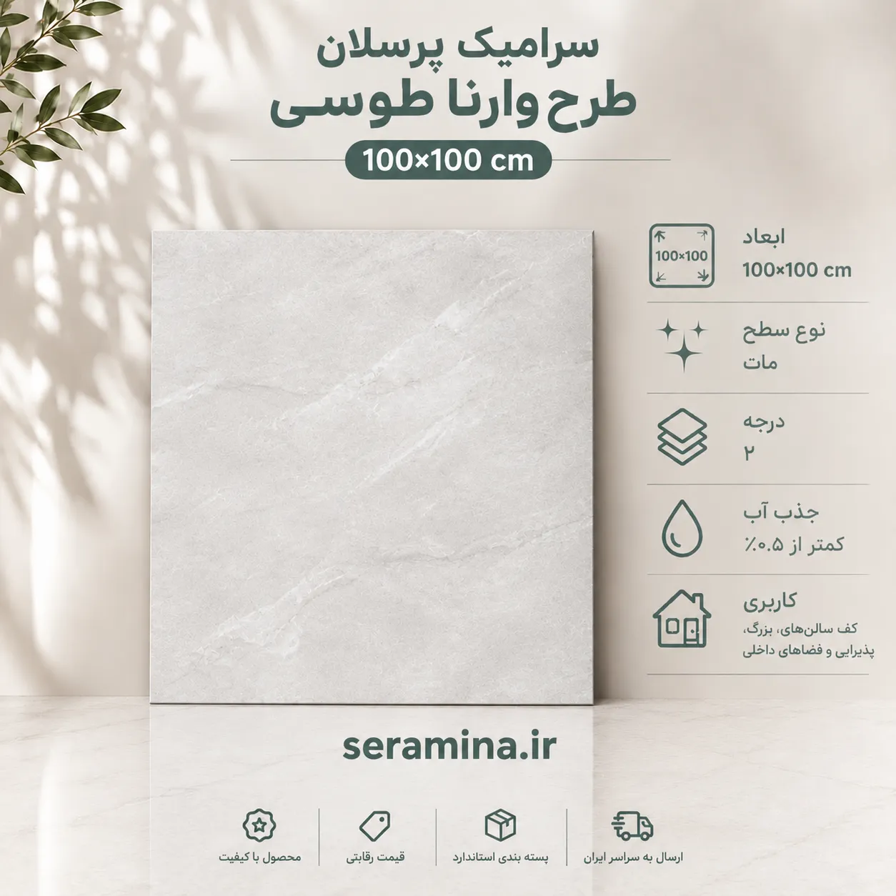 وارنا طوسی 100×100 (درجه ۲)